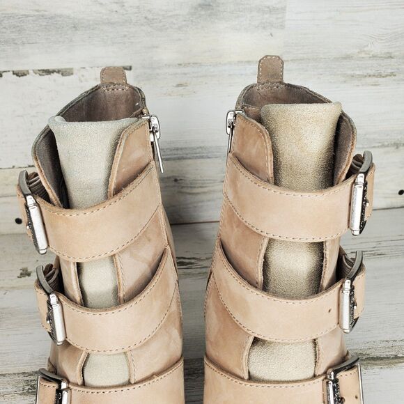 Timberland Women's Lana Point Boot Buckled Light Taupe Nubuck A5MPR Size 9.5 - Picture 13 of 16